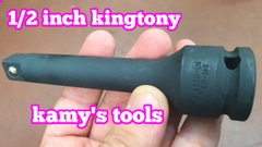 Đầu nối khúc nối đen cao cấp 1/2 inch Kingtony dài 3 inch 4 inch 5 inch 4260-03 4260-04 4260-05, cần nối