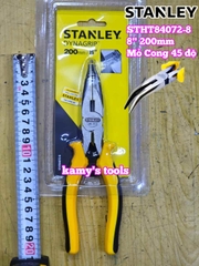 Kìm mỏ nhọn cong 45 độ 8 inch 200mm Stanley STHT84072-8