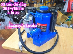 Kích con đội thủy lực dùng hơi khí nén 35 tấn HJ2003 chiều cao 265-415mm kamytools