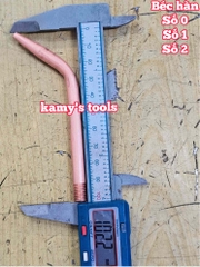 Béc hàn gió đá cổ cong dài 100mm số 0 số 1 số 2 Wetools WT-2500 WT-2501 WT-2502