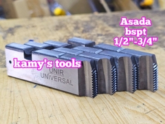 1/2-3/4 inch Dao tiện ren ống Asada Ksu Piset hiệu Unir BSPT