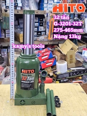 Kích con đội thủy lực 32 tấn đế dày Hito 275-465mm nặng 13kg model G-3201-32T