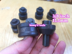 Khuôn đột lỗ mũi đột lỗ sắt V, thanh đồng cái dùng máy đột lỗ thủy lực CH-60 HHM-60 (bán lẻ 1 bộ)