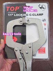 Kìm bấm chết mỏ kẹp hàn chữ C càng cua Top 11 inch 280mm mở miệng 80mm model LU-KIMC11