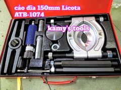 Bộ vam cảo đĩa chặn tháo vòng bi bạc đạn 105mm-150mm, bộ cảo dĩa mặt trăng Licota ATB-1074