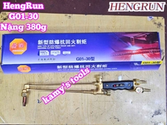 Tay cắt hơi oxy ga mỏ đèn cắt gió đá HengRun G01-30 nặng 380g dài 440mm