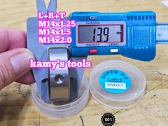 Bàn ren M14x1.25 M14x1.5 M14x2.0 L+R+T (LRT) dụng cụ tạo ren ngoài bulong