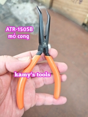 ATR-150SB Kìm mũi nhọn không răng loại cong mini Fujiya dài 150mm