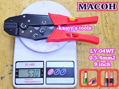 Kìm bấm cos pin tròn rỗng Mahco LY-04WF dài 9 inch 0.5-4mm2