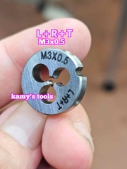 Bàn ren M3x0.5 (3x0.5) L+R+T (LRT) dụng cụ tạo ren ngoài bulong