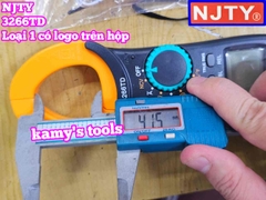 Ampe kìm 400A NJTY 3266TD Loại 1 Đo Tụ Tần Số Nhiệt Độ dài 185mm ngàm kẹp 30mm