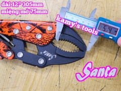 Kìm bấm chết 12 inch dài 305mm mở tối đa 75mm Santa 87-112
