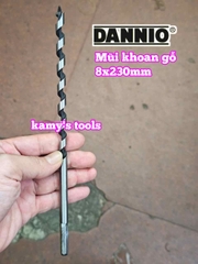 Mũi khoan gỗ xoắn ốc đuôi lục giác 8mm 10mm 12mm 14mm 16mm 18mm 20mm 22mm 25mm 30mm dài 230mm Dannio