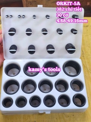 Hộp gioăng sin oring ron cao su vòng đệm 382 chi tiết ORKIT-5A Wetools 4.68-49.16mm