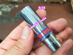 Đầu tuýp khẩu hệ inch trắng dài 63mm 12 cạnh 3/8 inch Kingtony 1/4 5/16 3/8 7/16 1/2 9/16 5/8 11/16 model 3230S