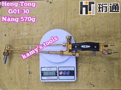 Tay cắt hơi oxy ga mỏ đèn cắt gió đá Heng Tong G01-30 nặng 570g dài 460mm