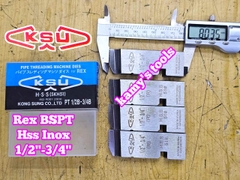 Dao tiện tiện ren ống INOX HSS Rex hiệu Kong Sung KSU 1/2-3/4 inch (21-27mm) hệ ren BSPT