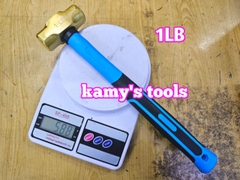 Búa đồng thau đầu lục giác 0.5kg 500g 1LB cán nhựa dài 310mm kamytools BHCP-01