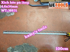 Xích kéo bằng thép dùng cho pa lăng xích 4.6mm 4.6x34mm Wetools WT-36631