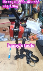 PA LĂNG XÍCH LẮC TAY NITTO 0.5 TẤN 500KG XÍCH DÀI 1.5 MÉT VR-05