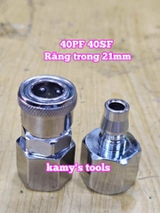 Bộ nối nhanh hơi khí nén ren trong 21mm 40PF 40SF Wetools WT-40PF WT-40SF