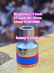 Đầu tuýp khẩu ngắn 1/2 inch Kingtony bông 12 cạnh 8mm 9mm 10mm 11mm 12mm 433008mr 433009mr 433010mr 433011mr 433012mr
