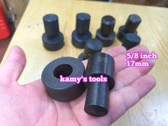 Khuôn đột lỗ mũi đột lỗ sắt V, thanh đồng cái dùng máy đột lỗ thủy lực CH-70 HHM-70 (bán lẻ 1 bộ)