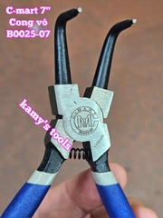 Kìm mở phe C-mart dài 7 inch 175mm cong ra B0024-07 cong vô B0025-07