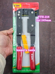 Kìm bấm cáp dây bẹ cáp đầu dẹt đầu nối IDC FC model YTH-214 dài 9.5 inch 245mm