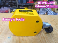 Kích thủy lực lùn 30 tấn HHYG-30D TLP hành trình 54mm chiều cao 64mm-118mm
