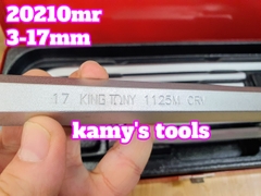 Bộ lục giác Kingtony 10 cây 3-17mm model 20210MR