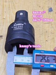 Cần tuýp nối khúc nối 1 inch Santa thép đen 4 inch 100mm 86-234
