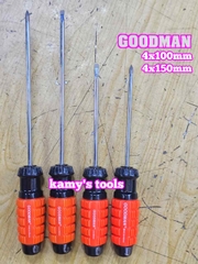 Tua vít cán gai Goodman 4mm dài 100mm 150mm bake dẹp 4x100mm 4x150mm 91404PH 91404STM 91406PH 91406STM
