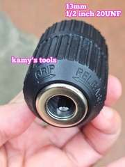 Đầu kẹp mũi khoan tự động auto lock 13mm răng 13mm 1/2 inch 20unf 2mm-13mm, đầu khoan