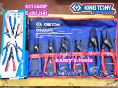 Bộ kìm mở phe trong ngoài 6 chi tiết 7 inch và 10 inch Kingtony 42156GP