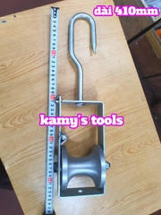 Puly Nhôm Kéo Cáp Dài 410mm, Ròng Rọc Nhôm