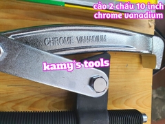 Cảo 2 Chấu 10 Inch Wetools Chrome Vanadium, Vam 2 Chấu 10 Inch