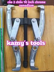 Cảo 2 Chấu 10 Inch Wetools Chrome Vanadium, Vam 2 Chấu 10 Inch