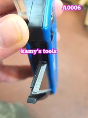 Dao rọc cáp rọc giấy đa năng cán xếp gấp gọn C-MART Model A0006 kèm 6 lưỡi dao