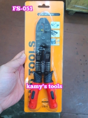 Kìm Đa Năng 3 Trong 1 Kìm Bấm Cos Tuốt Dây Cắt Fasen Fs-051 (Kìm Bấm Cos, Kìm Tuốt Dây)