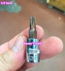 Tuýp lú đầu sao 6 cạnh 1/4 Inch Crossman T10 T15 T20 T25 T27 T30 T40 99-475 99-476 99-477 99-478 99-479 99-480 99-482