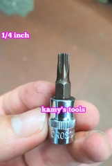 Tuýp lú đầu sao 6 cạnh 1/4 Inch Crossman T10 T15 T20 T25 T27 T30 T40 99-475 99-476 99-477 99-478 99-479 99-480 99-482