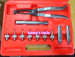 Bộ dụng cụ đóng nhổ tháo lắp phốt phớt git ô tô 11 chi tiết, kìm nhổ xupap Trigoldte 301111