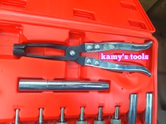 Bộ dụng cụ đóng nhổ tháo lắp phốt phớt git ô tô 11 chi tiết, kìm nhổ xupap Trigoldte 301111