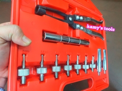 Bộ dụng cụ đóng nhổ tháo lắp phốt phớt git ô tô 11 chi tiết, kìm nhổ xupap Trigoldte 301111