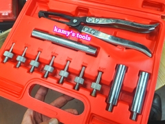 Bộ dụng cụ đóng nhổ tháo lắp phốt phớt git ô tô 11 chi tiết, kìm nhổ xupap Trigoldte 301111