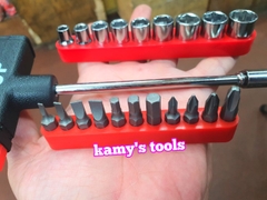 BỘ TUÝP CHỮ T 22 CHI TIẾT TOP TD-20108 (BỘ TUÝP VÍT)