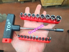 BỘ TUÝP CHỮ T 22 CHI TIẾT TOP TD-20108 (BỘ TUÝP VÍT)