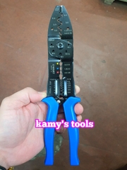 Kềm cắt tuốt bấm cos dây điện C-Mart model B0034-10 dài 250mm, kìm đa năng