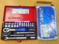 Bộ tuýp 1/4 inch Kingtony 2021MR 19 chi tiết loại 12 cạnh